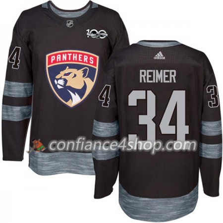 Adidas Maillot de Hockey Florida Panthers James Reimer 34 1917-2017 100th Anniversary Noir Authentic - Homme Adidas Maillot de Hockey Florida Panthers James Reimer 34 1917-2017 100th Anniversary Noir Authentic - Homme
